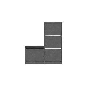 2dekans | Kalune Design Schoenenkast Dude Grijs -, Huis en Inrichting, Kasten | Schoenenkasten, Ophalen of Verzenden, Zo goed als nieuw