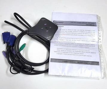 Vintage Gembird CAS-241C automatische CPU-switch, Computers en Software, Verzenden, Gebruikt
