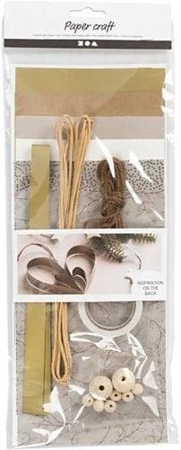 DIYkit Pakket Hobbyset Creatieve mix Papier knippen naturel, Ophalen of Verzenden, Nieuw
