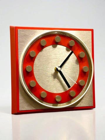 Wandklok - Juwelier Hörl Prototype - Mid-century modern