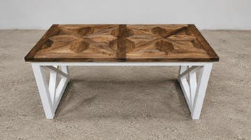 Landelijke eettafel in RM Chassigny kasteelvloer stijl SALE!, Huis en Inrichting, Nieuw, Landelijk Riviera Maison, 150 tot 200 cm
