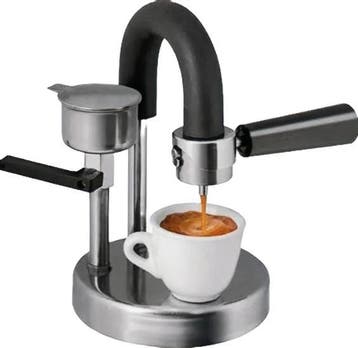 Espresso apparaat zoals je in Italië espresso drinkt., Verzenden, Espresso apparaat, Nieuw, Gemalen koffie