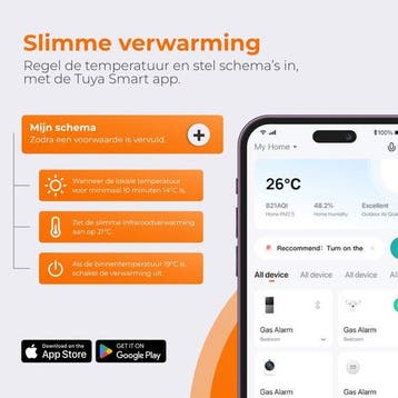 2dekans | Wadu Infrarood verwarmingspaneel - Infrarood, Doe-het-zelf en Verbouw, Verwarming en Radiatoren, Ophalen of Verzenden