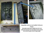 boeddha 3luik, wandpaneel, muurpaneel, tuinschilderij,buddha, Ophalen of Verzenden, Nieuw, Overige typen