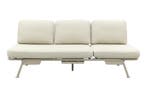 Lyon 3-zits balkon loungebank 2-in-1 ligbed - Mokka, Verzenden, Nieuw, Overige materialen
