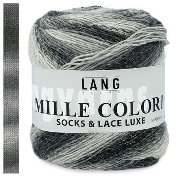 Lang Yarns Mille Colori Socks & Lace Luxe - 03 graniet - W, Ophalen of Verzenden, Nieuw