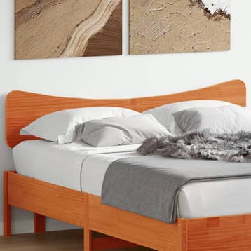 vidaXL Hoofdbord 160 cm massief grenenhout wasbruin, Verzenden, Nieuw, Bruin, Hout