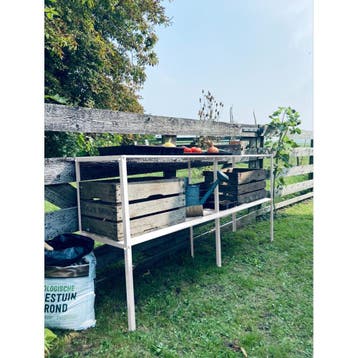 Royal Well kweektafel vrijstaand 165x45x90 cm - wit, Verzenden, Nieuw