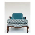 Fauteuil - Hout, Textiel, Nieuw