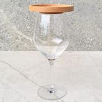 HOCHO Beukenhouten Wijnglas Deksel 90x15 mm – Met Snackpl., Ophalen of Verzenden, Nieuw