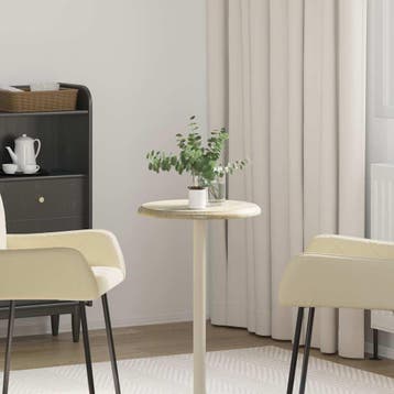 vidaXL Tafelblad Ø40x2,5 cm marmer crèmekleurig, Verzenden, Nieuw