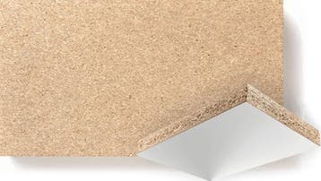 Vloerplaat spaanplaat 5000 x 1020 x 38 mm, onderzijde wit,, Ophalen of Verzenden, Gebruikt