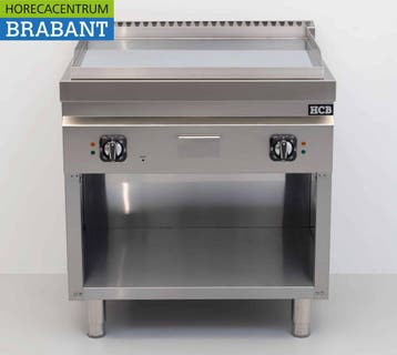 HCB RVS Bakplaat Chroom 80 cm 9 kW 400V Horeca, Ophalen of Verzenden, Nieuw in verpakking