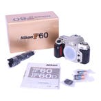 Nikon F60 Body 35mm SLR Camera - Zilver (In doos), Audio, Tv en Foto, Fotocamera's Analoog, Verzenden, Zo goed als nieuw