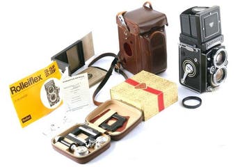 Rollei Flex 2.8F White Face + Tas Twin lens reflex camera, Nieuw