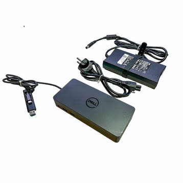 Dell D6000 Universele docking station USB-C/A inc 130W adpt., Computers en Software, Dockingstations, Docking station, Refurbished