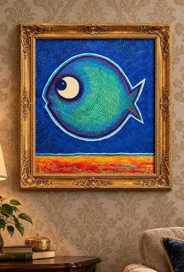 Denis Kuvayev (1971) - Goldfish on golden bottom - No