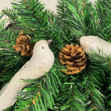Ruhhy Kerstboomhangers - Vogels 2 Stuks - Elegante Witte..., Diversen, Ophalen of Verzenden, Nieuw
