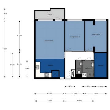 Appartement in Rotterdam gevonden voor €1950,- pm, Huizen en Kamers, Rotterdam, Direct bij eigenaar, Appartement, Rotterdam
