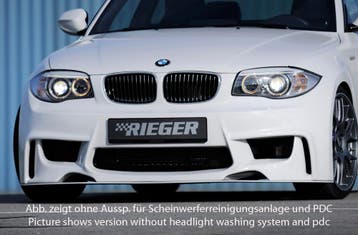 Rieger voorbumper | 1er E82, E88 (182 / 1C): 10.07- - Coupé,, Verzenden, Nieuw, BMW