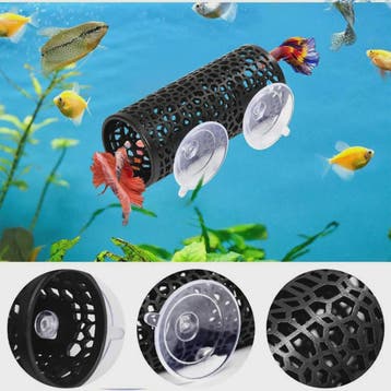 Betta Vis Schuilplaats Tunnel met Hangmat Bed - Aquarium Dec