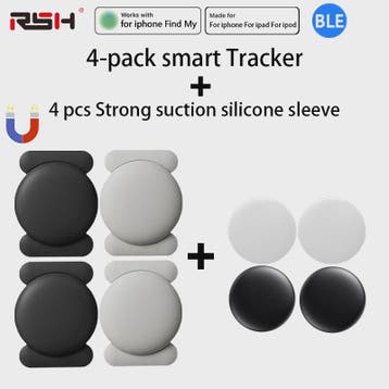 4x Apple Find My Smart Tracker Tags met Magneet & Siliconen, Verzenden, Nieuw
