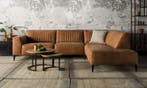 Hoekbank Aspen - hoekbanken - Cognac, Nieuw, 150 cm of meer, Leer, 250 tot 300 cm