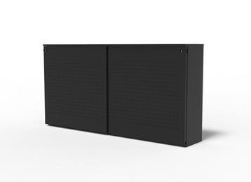 Half hoge e schuifdeurkast zwart 160x48x122, Huis en Inrichting, Kasten | Overige, Ophalen of Verzenden, Nieuw