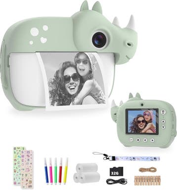 Digitale Kindercamera | Inktloos Printen | Tweedekansje, Ophalen of Verzenden, Zo goed als nieuw, Elektronica, Met geluid
