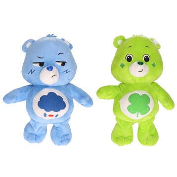 Set van 2 Troetelbeertjes - pluche - 28 cm - blauw en groen, Verzenden, Nieuw