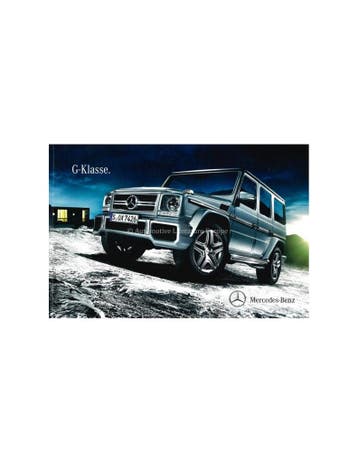 2012 MERCEDES BENZ G KLASSE BROCHURE DUITS, Nieuw, Author