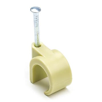 Buisclip | Q-link | 16 - 19 mm (40 stuks, Rond, Crème), Verzenden, Nieuw