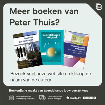 dropship Business administration / Vast Boek / Noordhoff, Boeken, Verzenden, Zo goed als nieuw, Peter Thuis