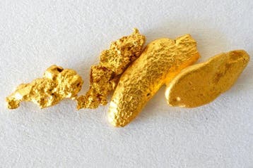 Goud Mauritaanse stukjes 1,605 gram- 1.61 g - (4)