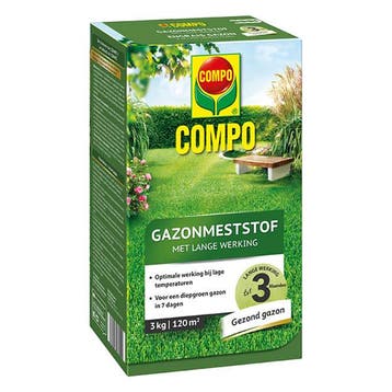 Gazonmest | Compo | 3 kg (120 m², Lang werkend), Verzenden, Nieuw