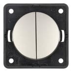 Berker Serieschakelaar Flow/Pure Inbouw RVS Mat, Caravans en Kamperen, Kampeeraccessoires, Ophalen of Verzenden, Nieuw