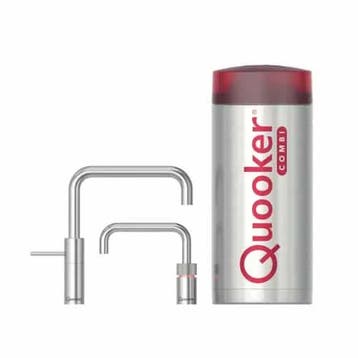 €1579 QUOOKER COMBI NORDIC SQUARE TWINTAP RVS - 22NSRVSTT, Ophalen of Verzenden, Nieuw