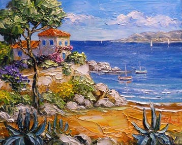 R. Vincent (1954) - Bastide à Saint Jean Cap Ferrat Provence