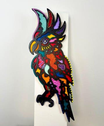 Krzysztof Gudanski - Cockatoo - Animal Flow, Relief