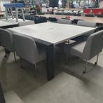 Gelderland design vergadertafel met 6 luxe stoelen - 200x200, Ophalen of Verzenden, Nieuw