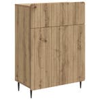 vidaXL Dressoir Artisanaal eiken 66 x 34,5 x 92 cm Bewerkt, Huis en Inrichting, Kasten | Dressoirs, Verzenden, Nieuw, Overige houtsoorten