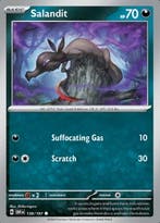 Salandit 139/197 reverse holo Obsidian flames, Ophalen of Verzenden, Nieuw, Losse kaart, Foil