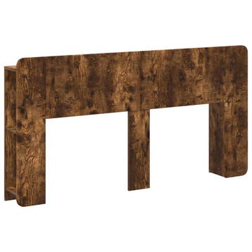 vidaXL Hoofdeinde kas met opslag Gerookt eiken Bewerkt hout, Verzenden, Nieuw, Bruin, Hout