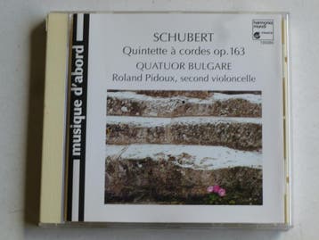 Schubert - Quintette a cordes / Quatuor Bulgare, Roland Pido, Cd's en Dvd's, Cd's | Klassiek, Ophalen of Verzenden, Zo goed als nieuw