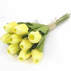Tulpen Geel Zijden Bundel 7 stuks, Ophalen of Verzenden, Nieuw