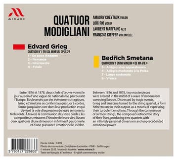 cd - quatuor modigliani - GRIEG - SMETANA (nieuw), Verzenden, Zo goed als nieuw