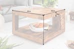 Salontafel van massief fijn hout GIANT 60 cm Sheesham Stone, Huis en Inrichting, Tafels | Salontafels, Ophalen of Verzenden, Nieuw