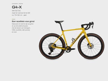 Colnago G4-X carbon gravelbike GRX Di2 SC45 geel maat 52, Fietsen en Brommers, Overige merken, 28 inch, Carbon, 10 tot 15 versnellingen