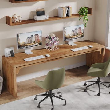 Dubbel Bureau 180cm Breed - Ruim Werkbureau voor Kantoor of, Verzenden, Nieuw