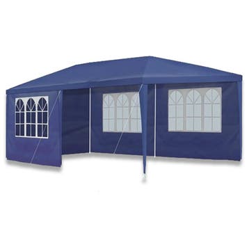 MaxxGarden Partytent 3x6m met zijwanden - Blauw (Tuin), Verzenden, Nieuw